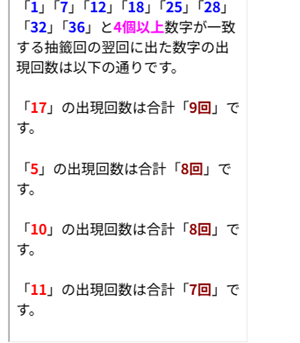 ビンゴ５予想の例2