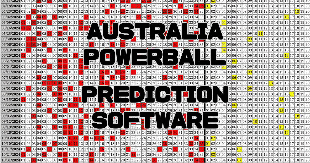 Australia PowerBall Prediction software