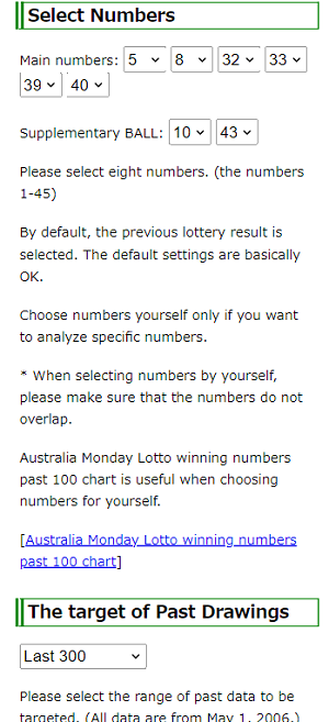 Australia Monday Lotto software