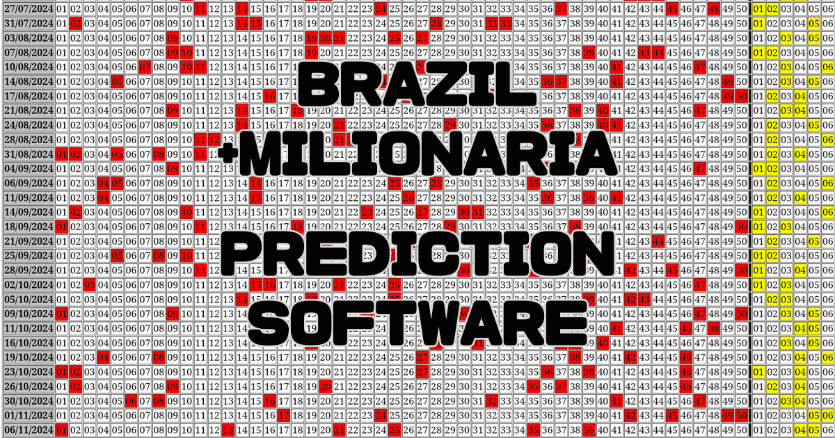 Brazil +Milionaria Prediction software