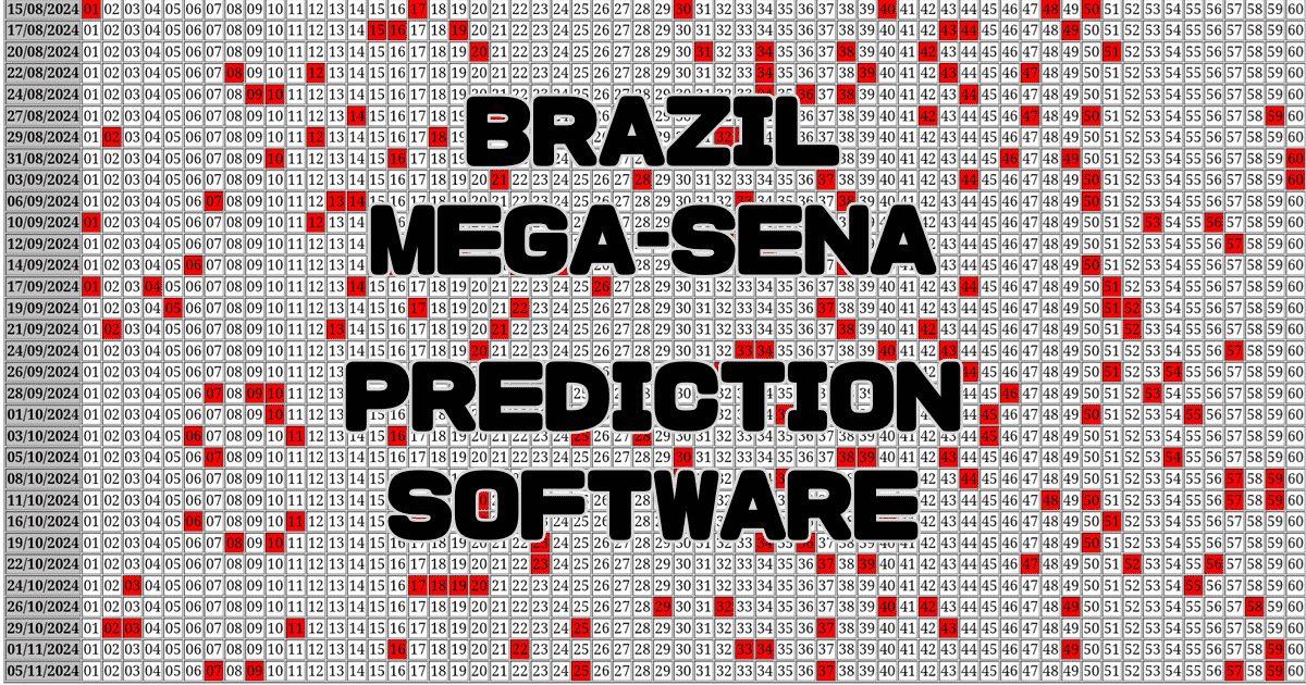 Brazil MEGA-SENA Prediction software