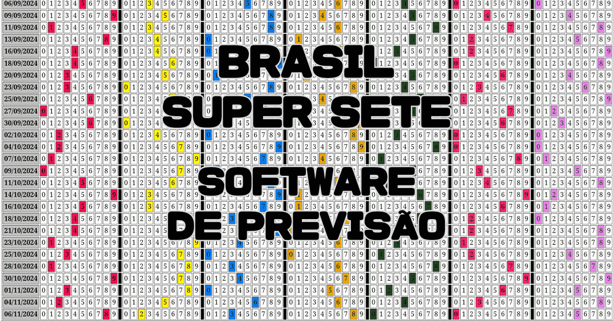 Software de previsão Super Sete