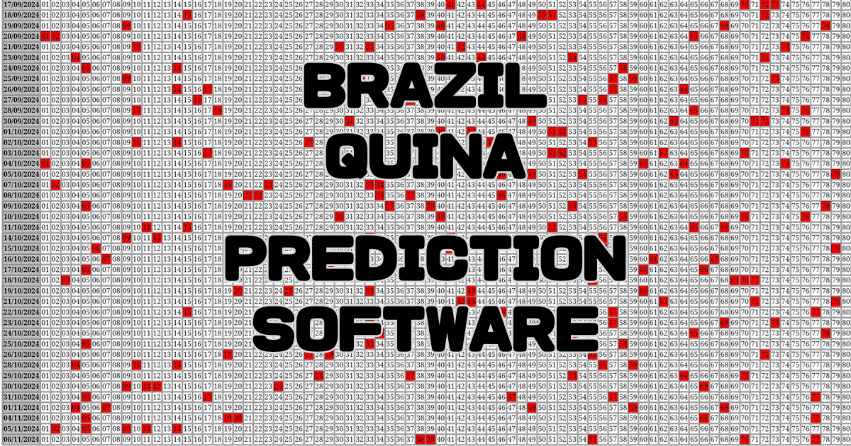 Brazil QUINA Prediction software