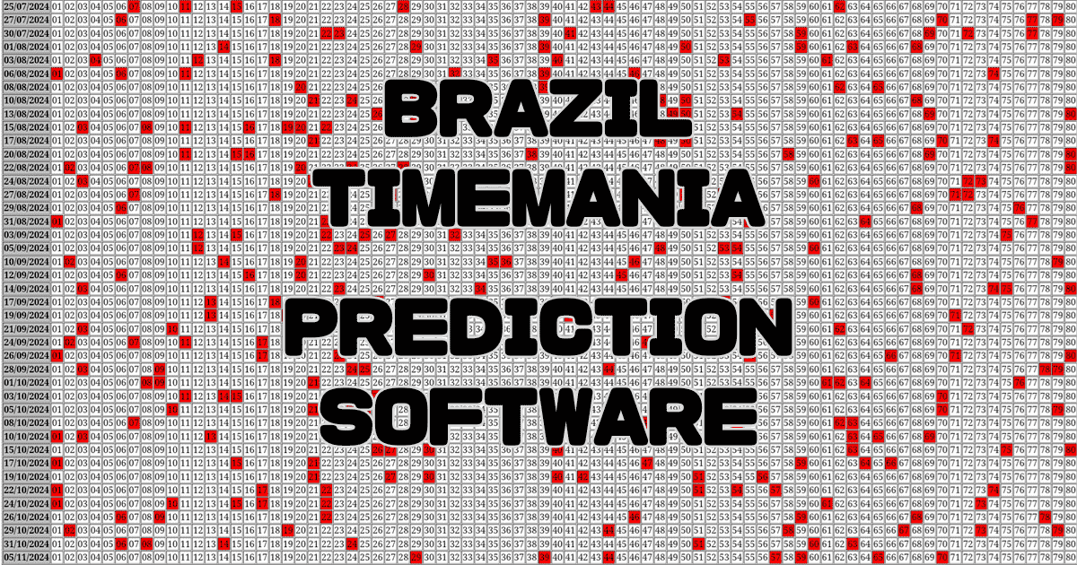 Brazil TIMEMANIA Prediction software