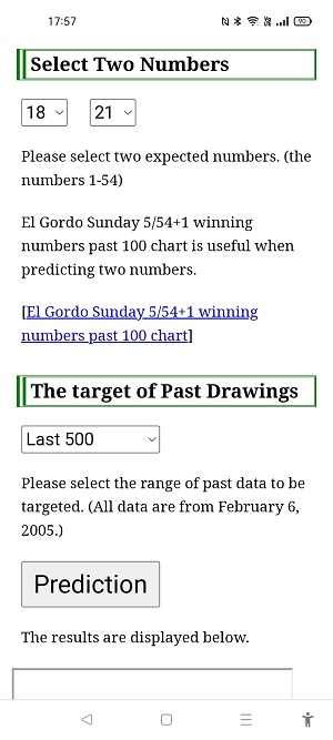 El Gordo Sunday 5/54+1 software