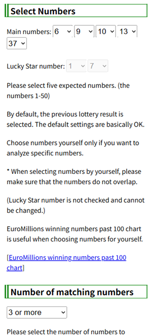 EuroMillions software