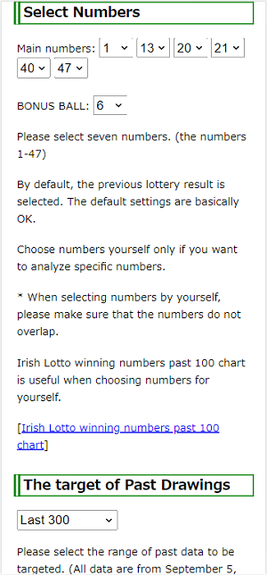 Irish Lotto software