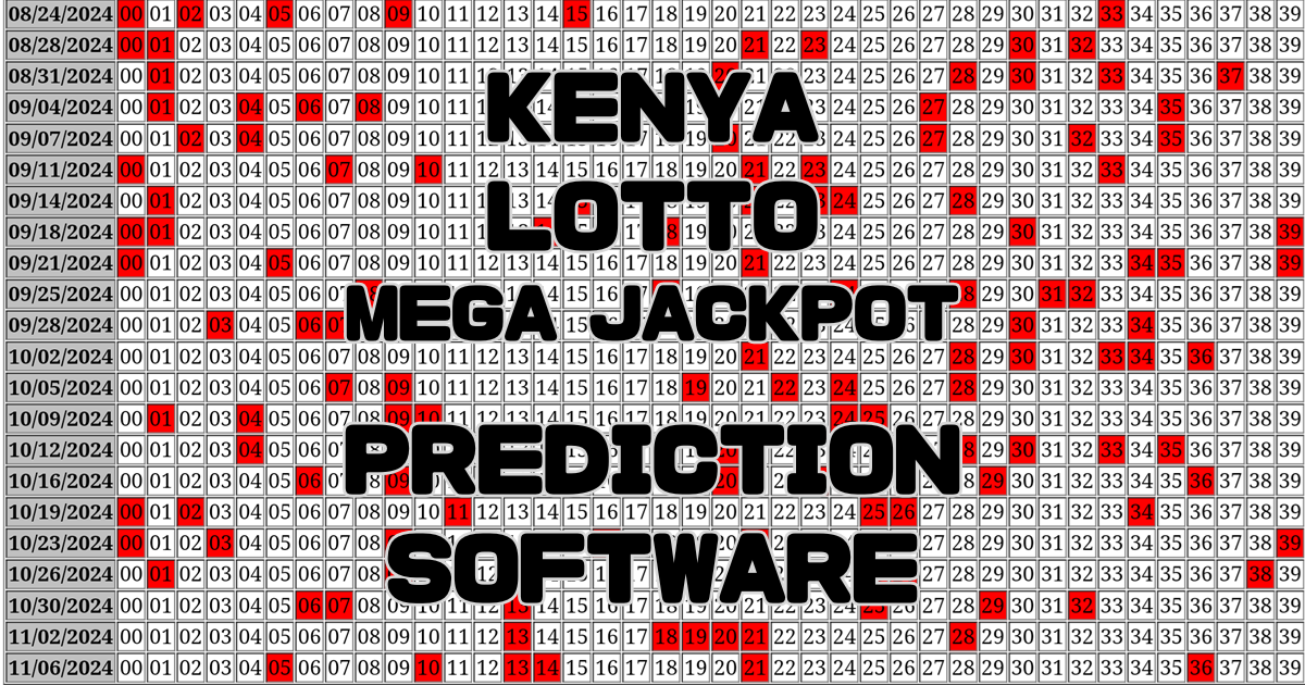 Kenya Lotto Mega Jackpot Prediction software