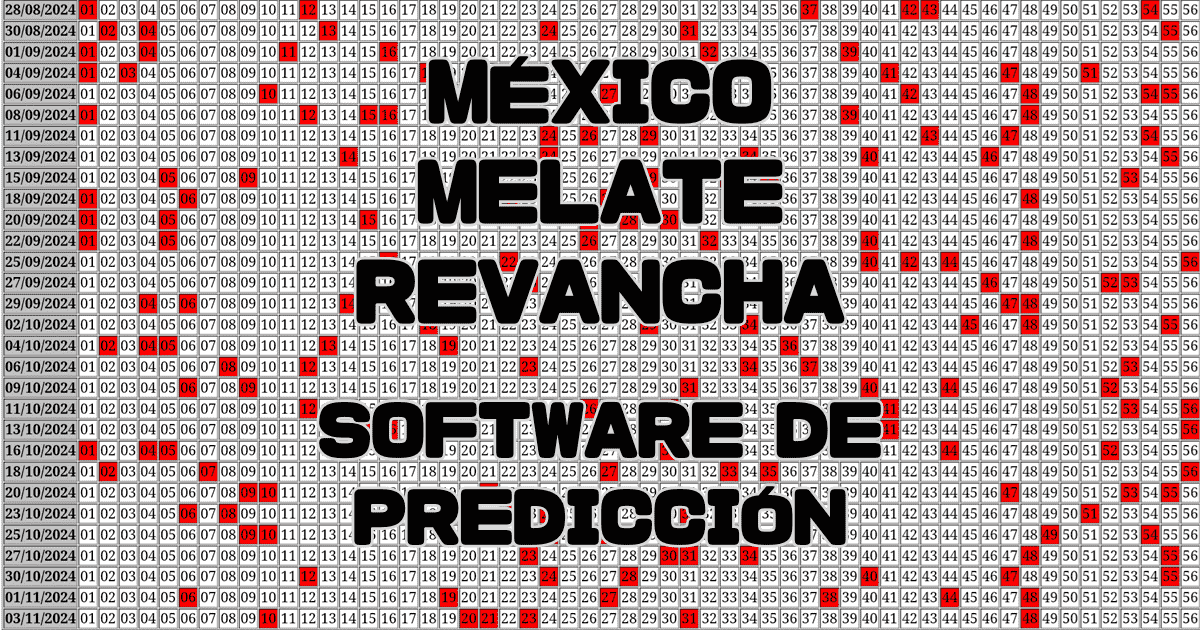 Software de predicción Melate Revancha