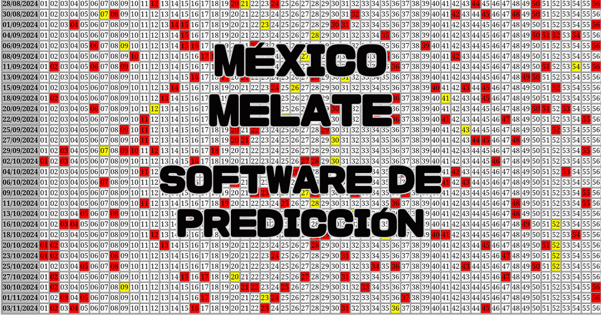 Software de predicción Melate Revanchita