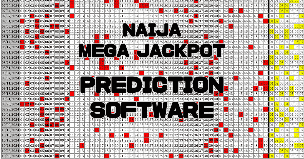 Naija Mega Jackpot Prediction software