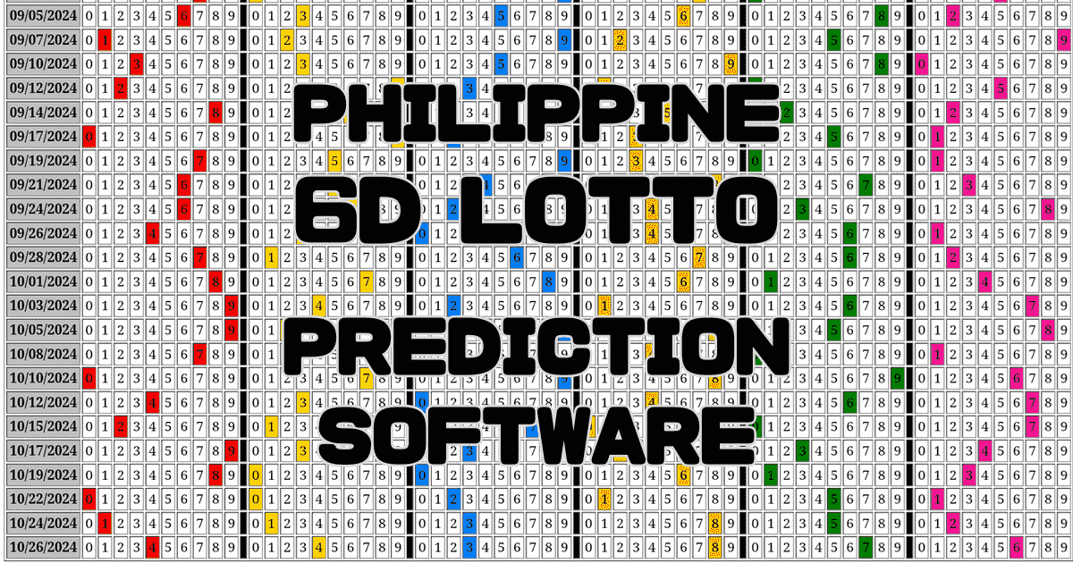 6D Lotto Prediction software