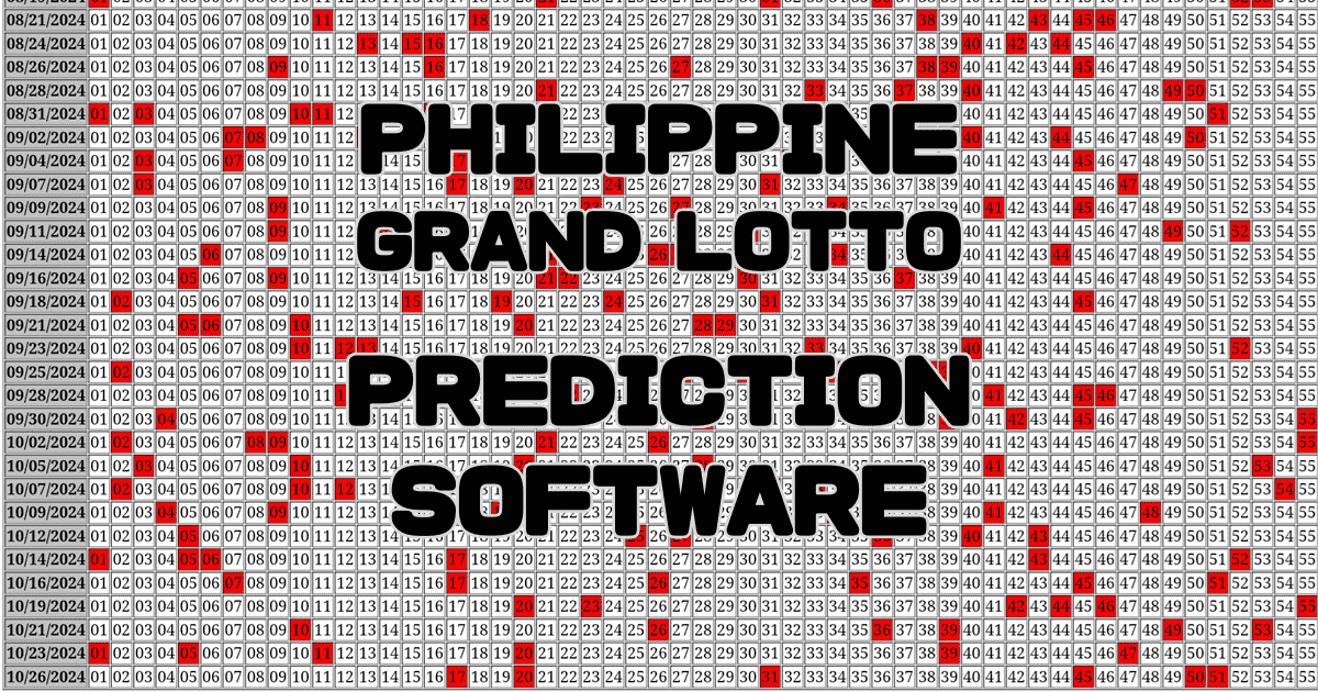 Grand Lotto 6/55 Prediction software