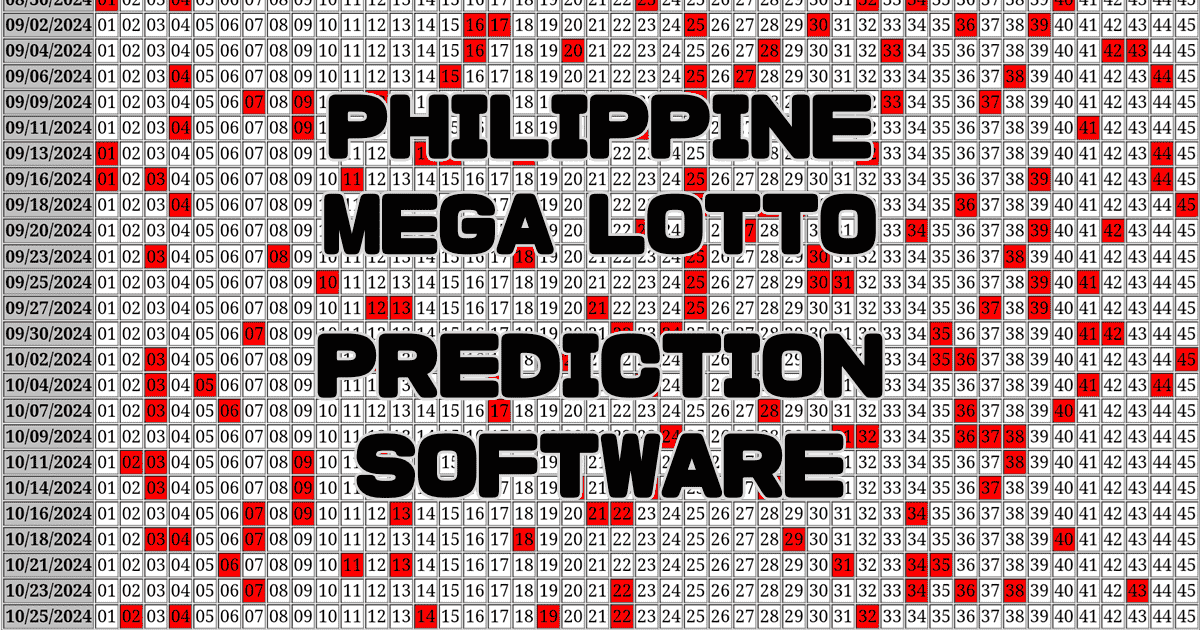 Mega Lotto 6/45 Prediction software