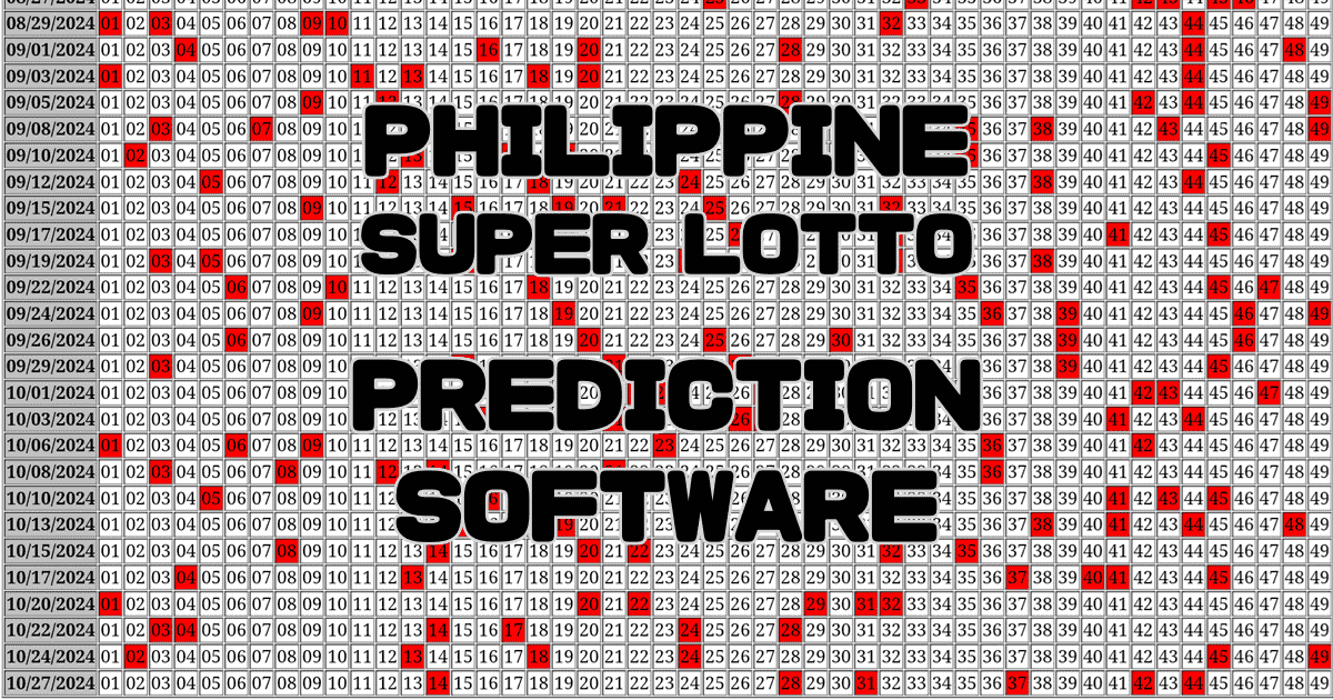 Super Lotto 6/49 Prediction software