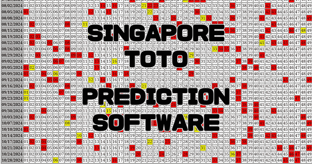 Singapore TOTO Prediction software