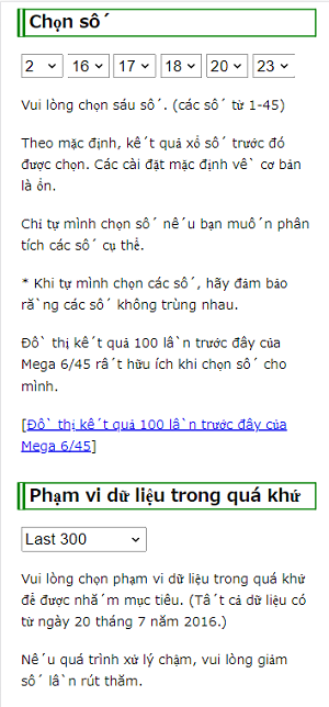 Phần mềm Mega 6/45 Việt Nam