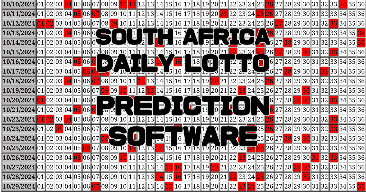 SA Daily LOTTO Prediction software