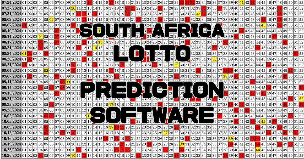 SA LOTTO Prediction software