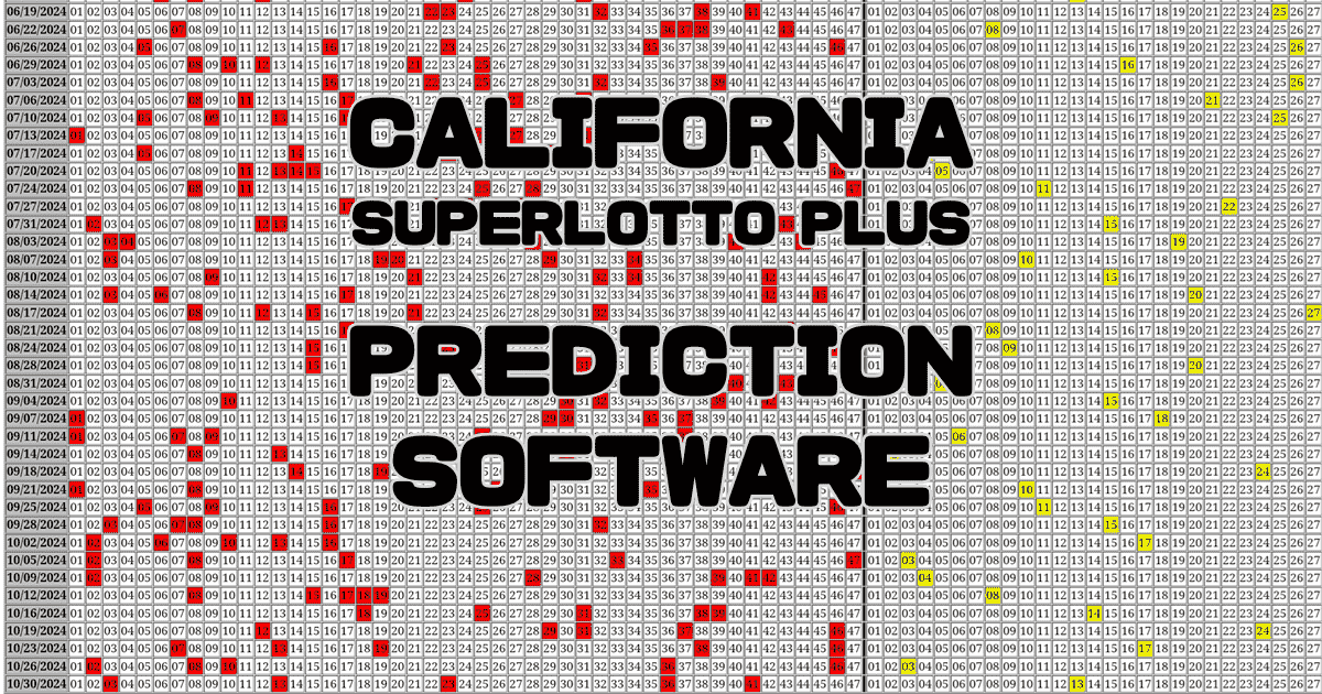 California SuperLotto Plus Prediction software