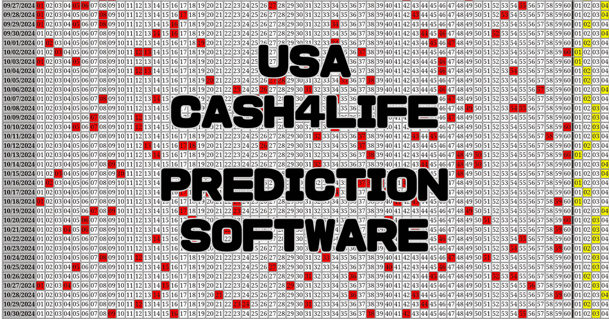 USA Cash4Life Prediction software