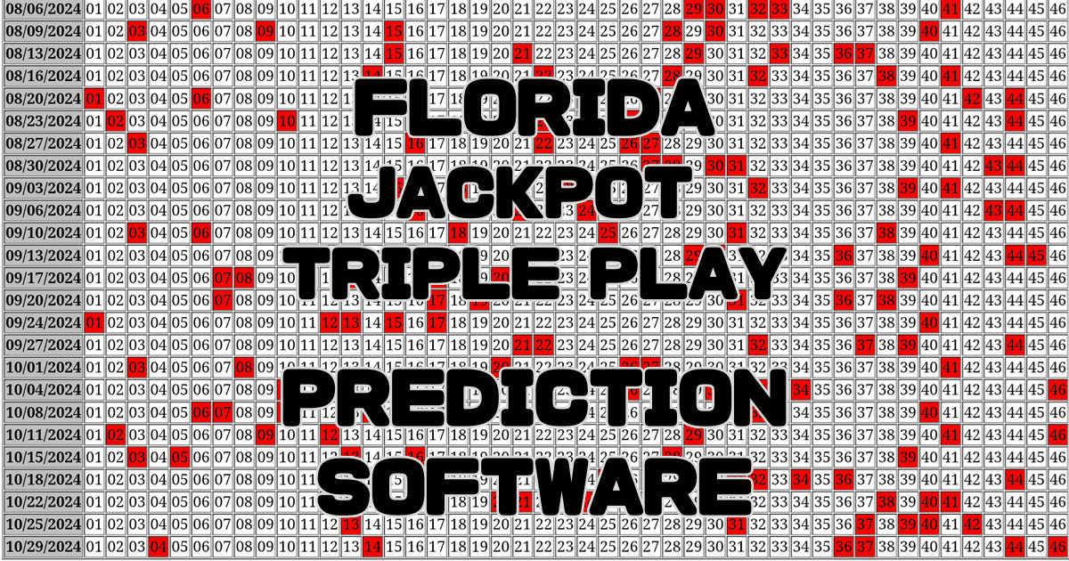 Florida Jackpot Triple Play Prediction software