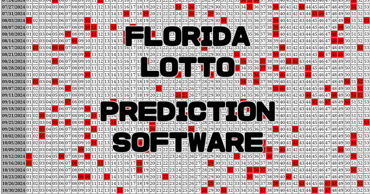 Florida Lotto Prediction software