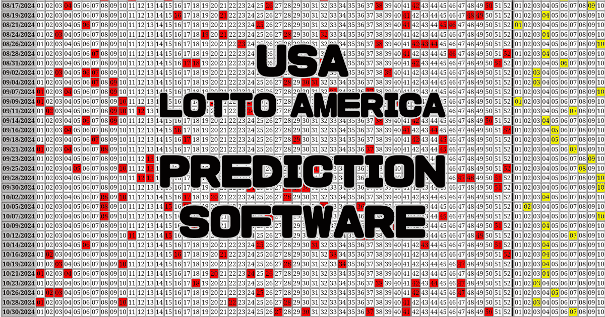 Lotto America Prediction software