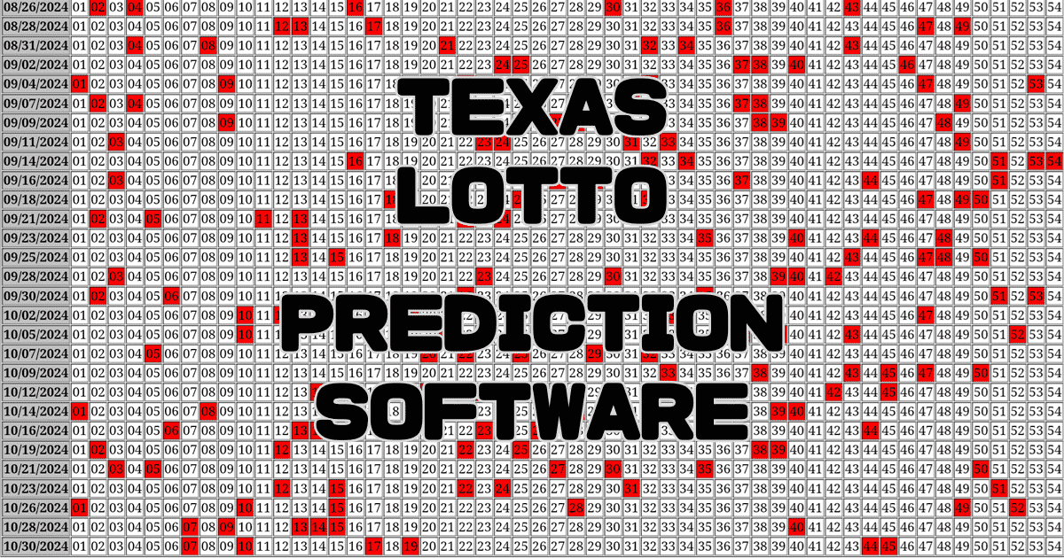 Lotto Texas Prediction software