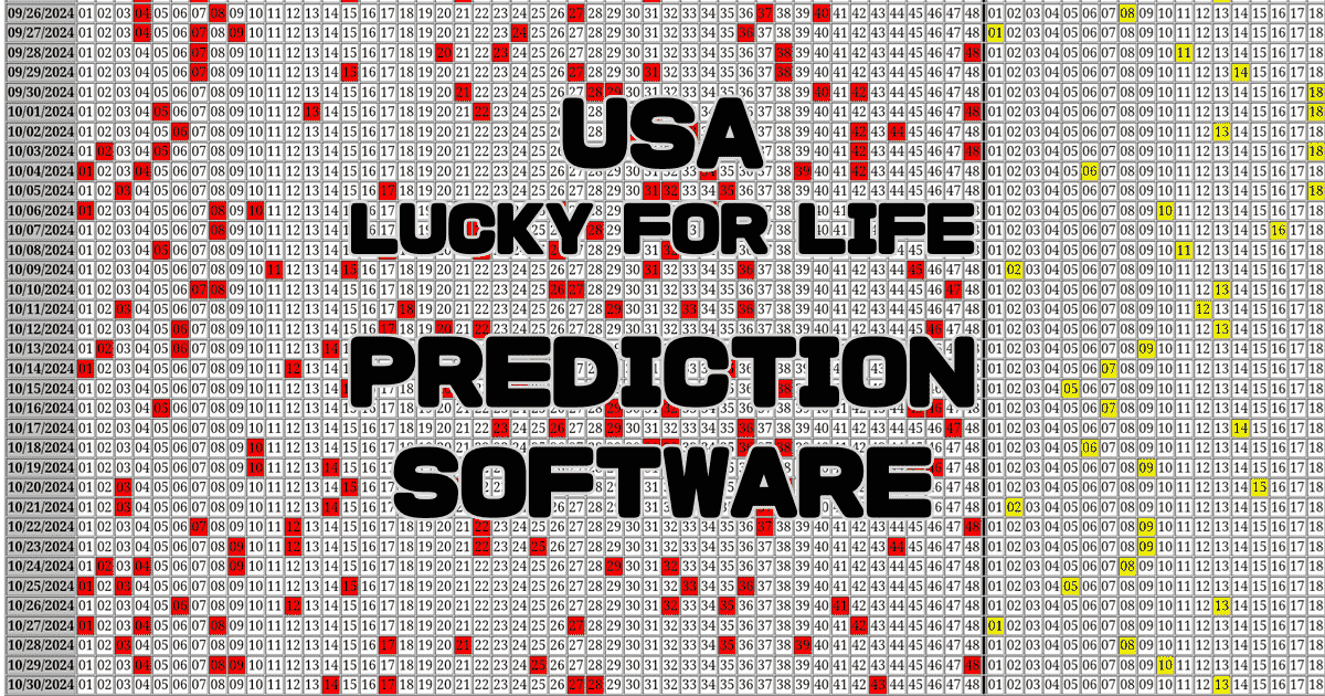 USA Lucky for Life Prediction software