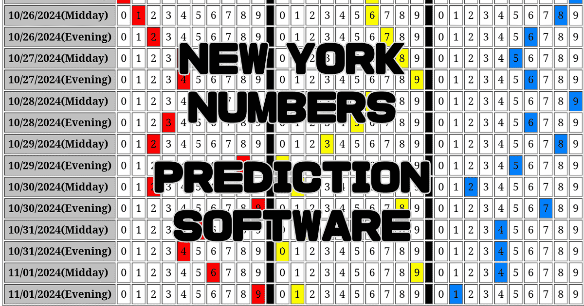 New York Numbers Prediction software